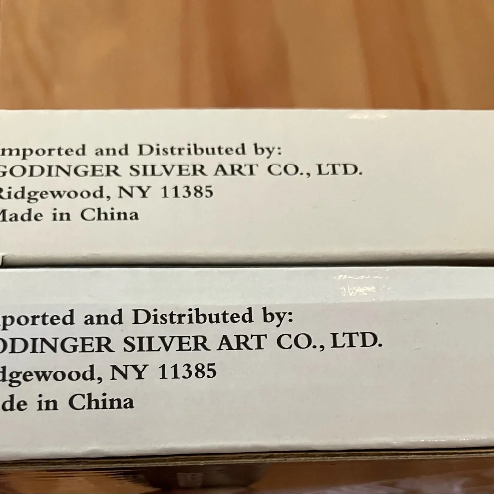 NEW LOT of 2 in Boxes Godinger Silver Plated Flatware Trivet 9”